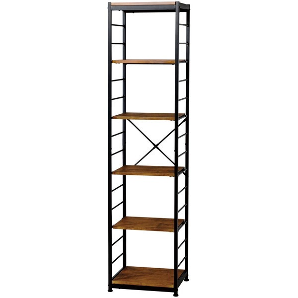 VKR-S6(BR) フリーラック6段(スリム) ブラウン メーカー直送