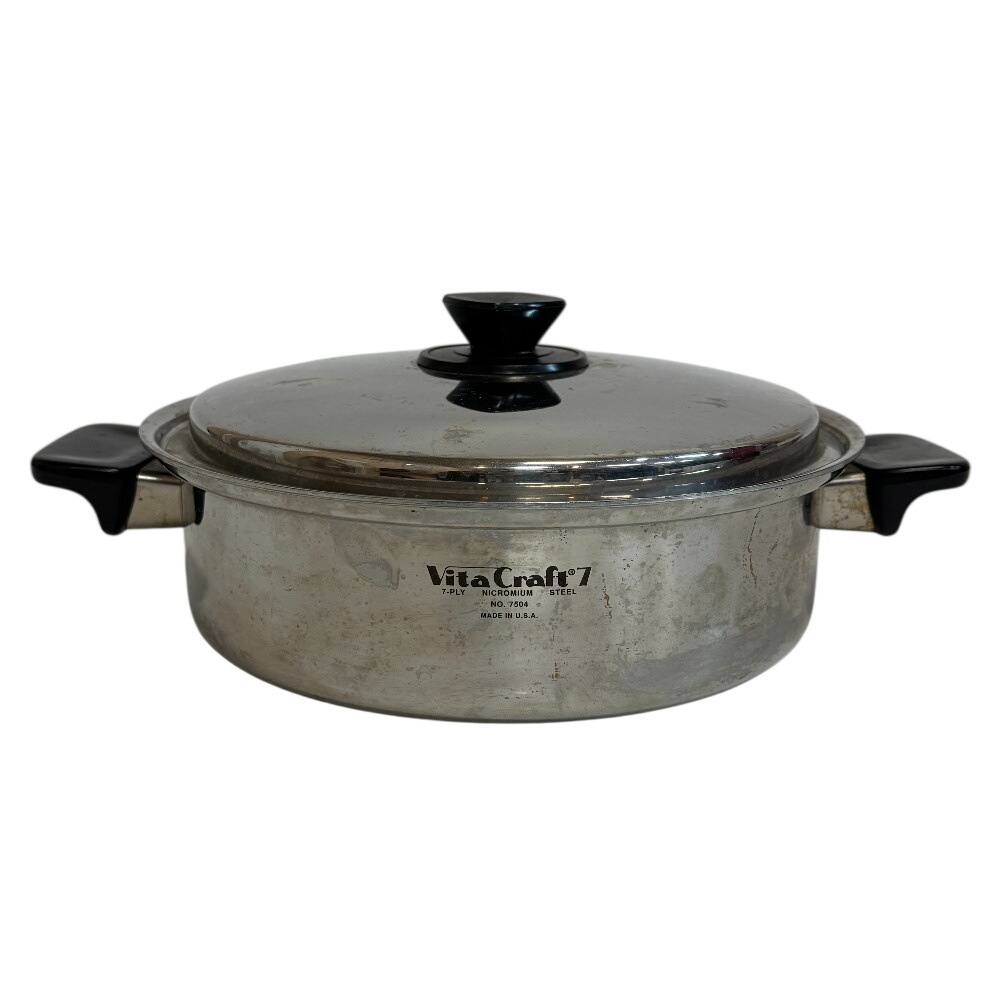 7-PLY NICROMIUM STEEL No.7504 Vita Craft7 ビタクラフトセブン 両手鍋 ステンレス その他雑貨 シルバー ユニセックス