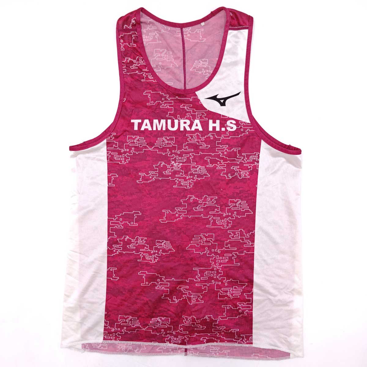 【中古】ミズノ 福島県 田村高校 陸上部 サブ ユニフォーム M MIZUNO 支給品