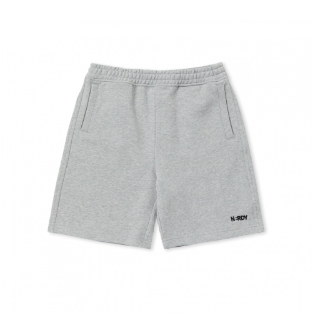 NERDY エッセンシャルスウェットハーフパンツメランジグレー 7,610円