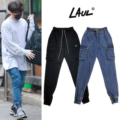 ★BTS着用★LAUL★COMFORTABLE CARGO JOGGER PANTS_2色 Qoo10] [LAUL] COMFORTABLE C : レディース服