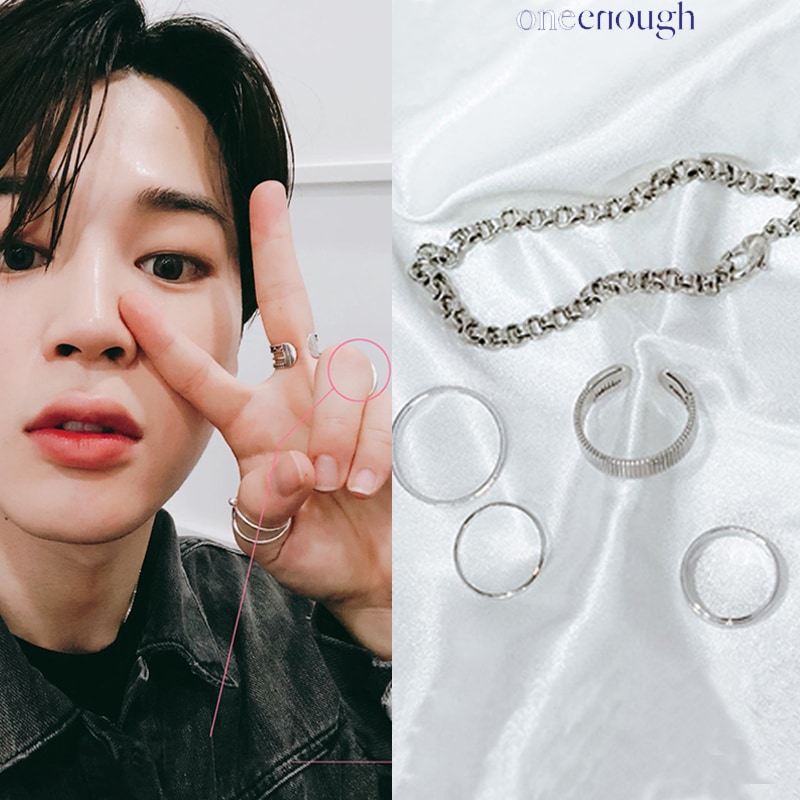 BTS JIMIN 着用[ONE ENOUGH] Layered Chain Set