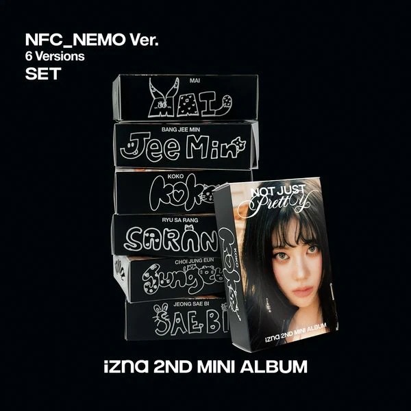 [MEGA] [6種セット] (NFC_Nemo Ver.) izna 2nd Mini Album [Not Just Pretty] イズナ公式アルバム 韓国チャート反映
