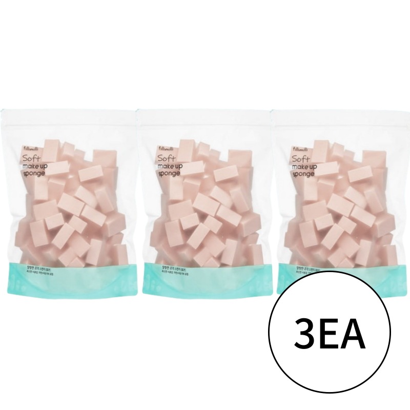 [大容量] 柔らかい メイクアップ ピース スポンジ 80P x 3EA (240P)