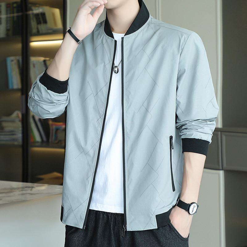 スタジャン メンズ ジャンパー ライトアウター ブルゾン ジャケット ジップアップ トレーナー 羽織り 立ち襟 無地 野球服 おしゃれ 春秋