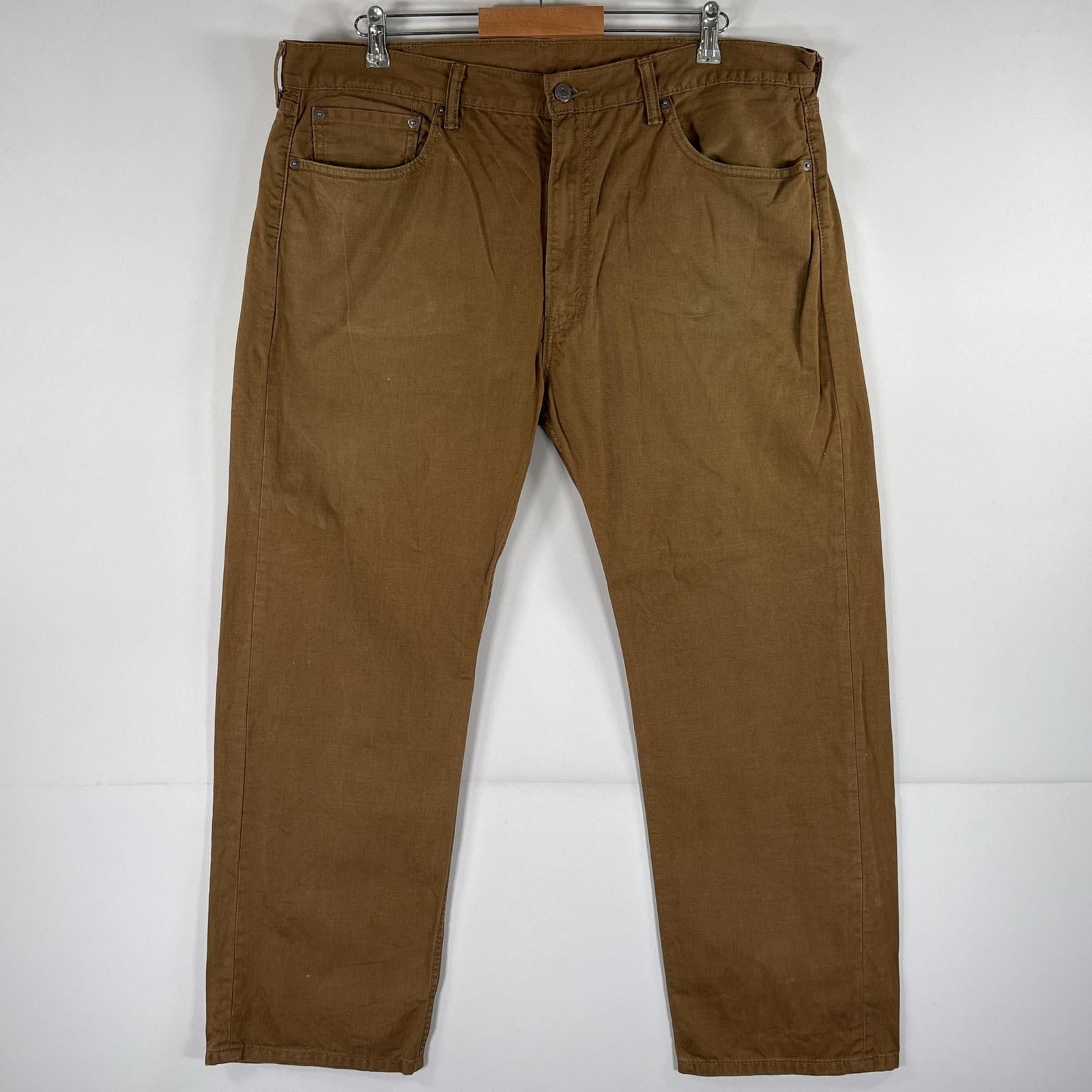 古着 デニムパンツ 505 ストレート ジーパン カラーパンツ チノパン 大きいサイズ w40 L30 ブラウン系 メンズ 5,412円