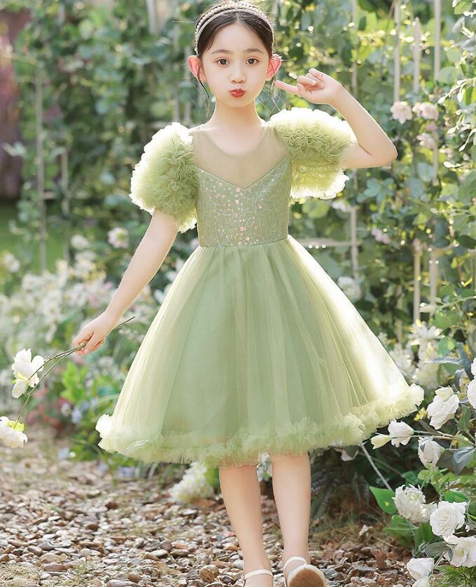 子供 ドレス 半袖 ピアノ発表会 ドレス フラワーガールドレス キッズドレス 子供 フォーマルドレス パーティドレス ピアノ 演出 入学式 キッズ 女の子 子ども 子供服 膝丈 七五三 撮影ドレス