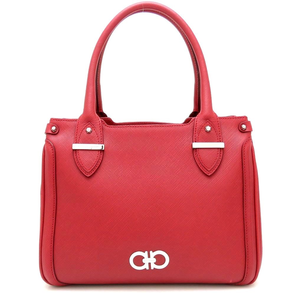 A236 ハンドバッグ レザー レッド/352550【中古】