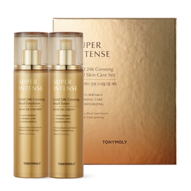 スーパーインテンスゴールド24K真生スネイルトナー140ml+エマルジョン140mlセット 6,944円