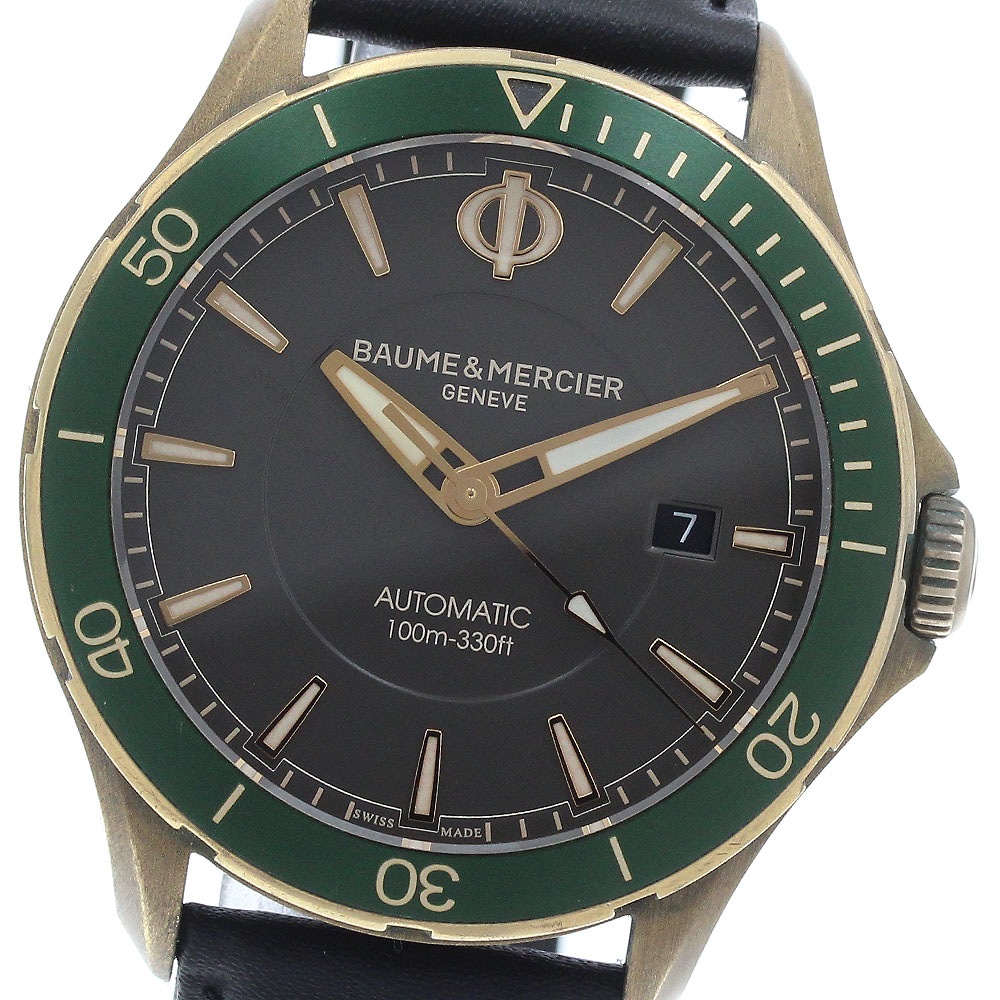 ボーム＆メルシェ Baume & Mercier M0A10565 クリフトン クラブ デイト 自動巻き メンズ 良品 保証書付き_942593【中古】