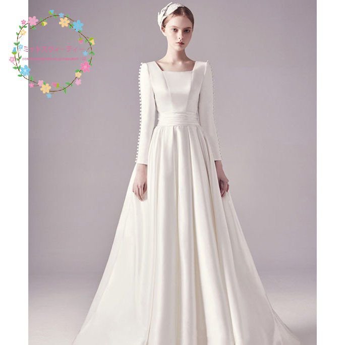 花嫁ドレス ウェディングドレス高級感ワンピースビーチフォト二次会結婚式 ブライダルパーティードレグ 10,192円