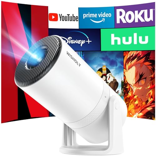 プロジェクター 家庭用電動フォーカス・Android TV搭載・270回転 プロジェクター 天井投影 27000LM 1080P ぷろじぇくたー 小型 Wi-Fi 自動台形補正 Bluetooth5.