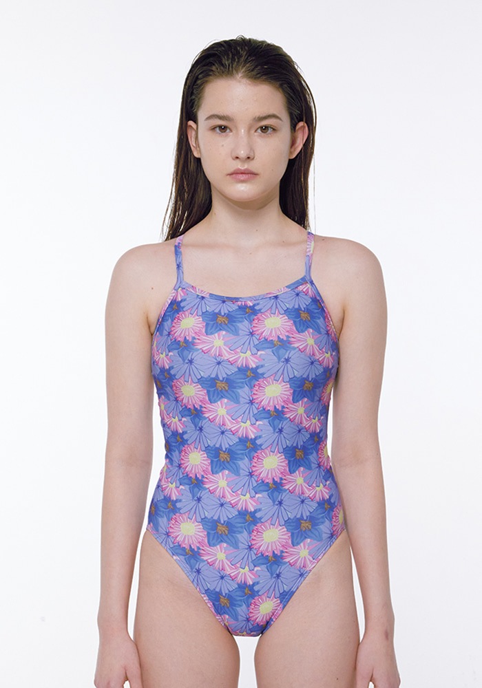 【Delphinium】 レディース 競泳水着 レディース フィットネス水着 韓国ファッション スイムウェア タイト スタイリッシュ