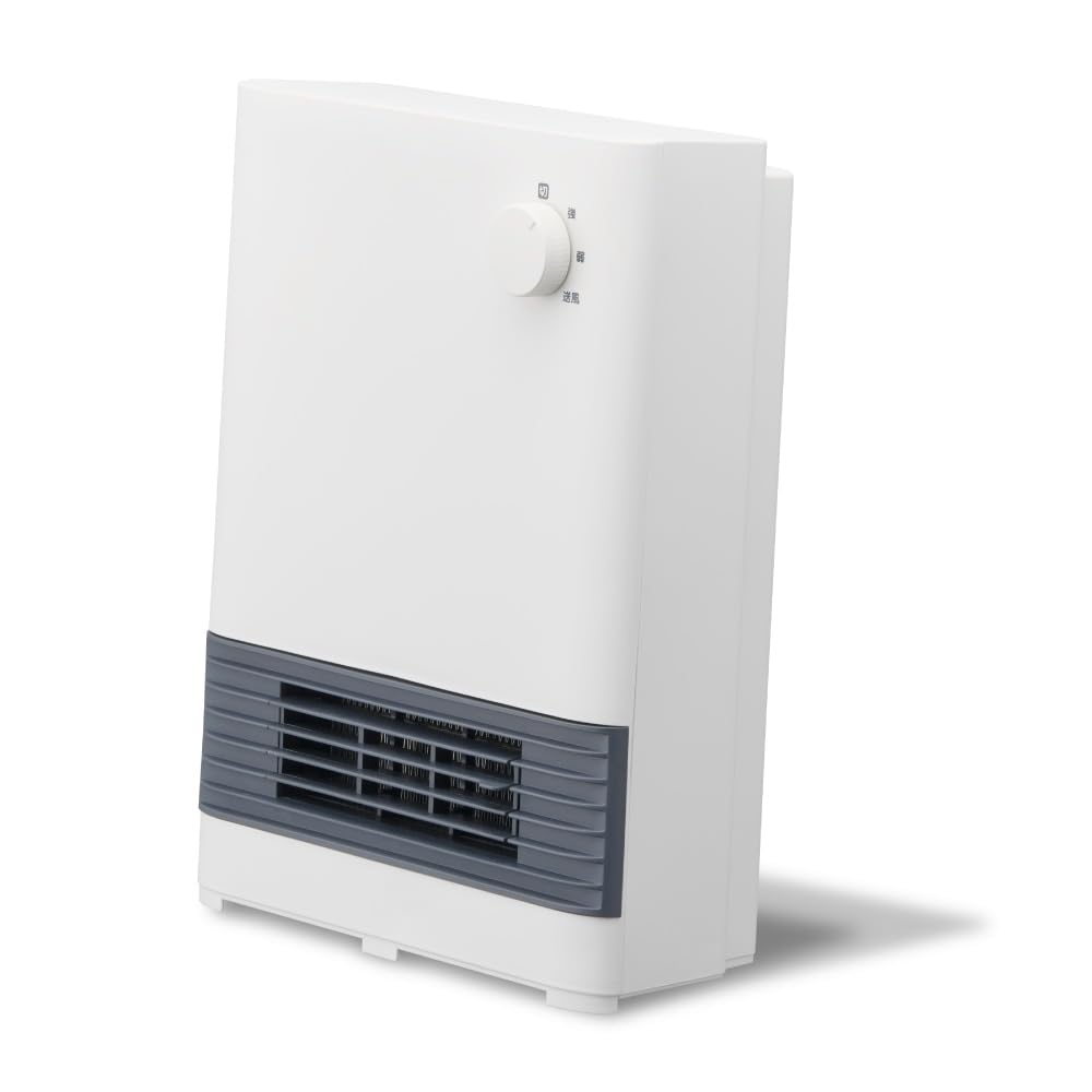 ドウシシャ セラミックヒーター 大風量 速暖 運転調節2段階 送風 転倒OFFスイッチ サーモスタット温度ヒューズ 消費電力1200W ホワイト CHZ-126WH 15037