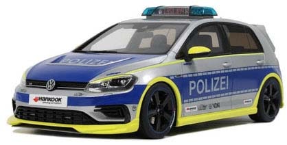 OttOmobile 1/18 フォルクスワーゲン ゴルフ VII R エッティンガー ポリツァイ 2018 (シルバー/ブルー)限定生産品【OTM1117】 ミニカー OTM1117 VW ゴルフ