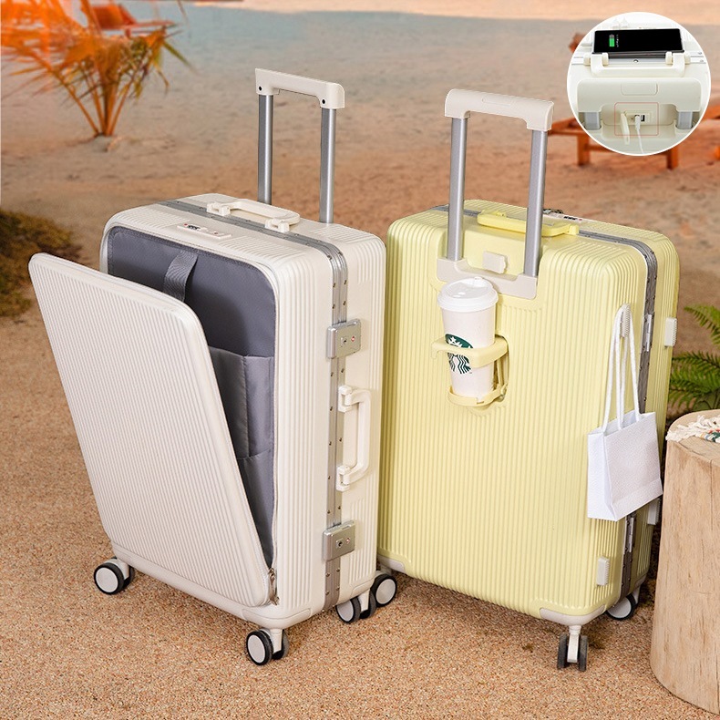 スーツケース 多機能 機内持ち込み 軽量 USB充電可能 360回転キャスタ 大サイズ大容量ロッドボックス