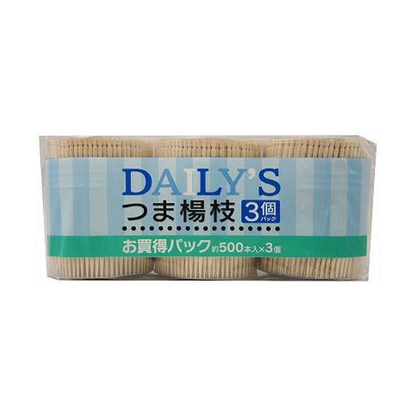 [10セット] 大和物産 ディリーズ 楊枝SL-500 3個組 MMT06171X10