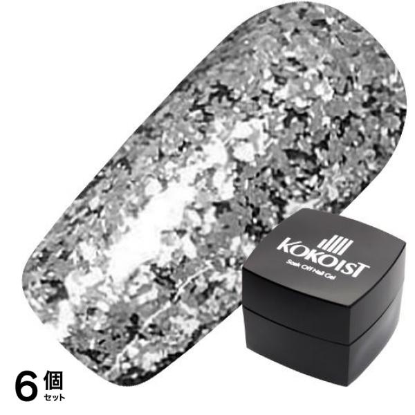 KOKOIST(ココイスト) エクセルライン ソークオフカラージェル E-189 シルバースパングリッター 2.5g 6個セット
