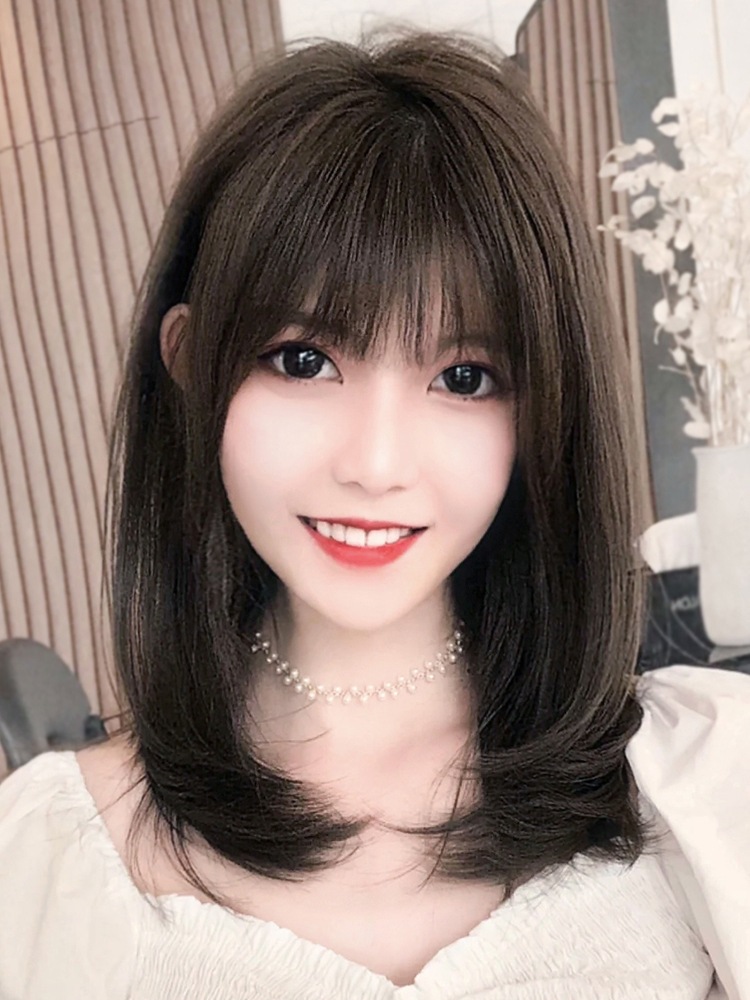 人毛100%医療用途 手植えフルウィッグ 簡単着用 小顔 つむじ付き 耐熱 自然 ファッションウィッ