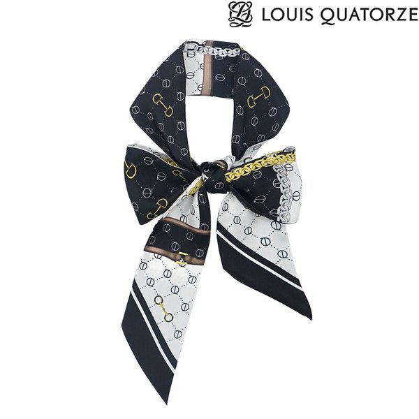 AK盆唐店 シルク バンドゥ スカーフ ベルラム ブラック(2BSM450BL)