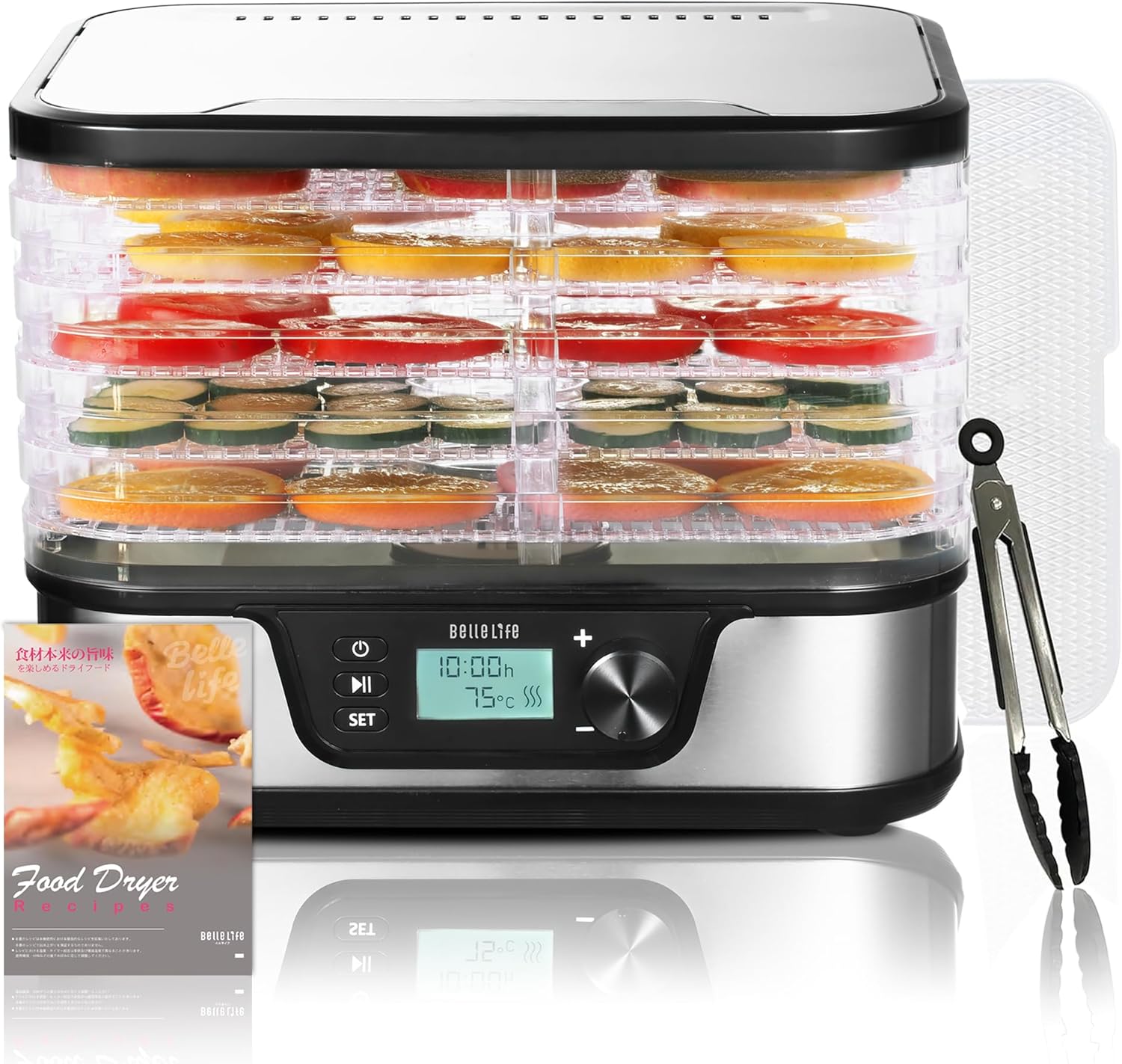 ライヤー 食品乾燥機 ドライフルーツメーカー ドライフードメーカー新しいアップグレード 野菜乾燥機 電気食品脱水機 5層大容量 無添加おやつ ドライフードメーカー