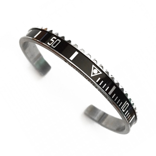 [speedometer Official] (正品)(高品質)クラシックブラックブレスレットSurgical Steelペアブレスレット /独占輸入/ おしゃれ/클래식블랙