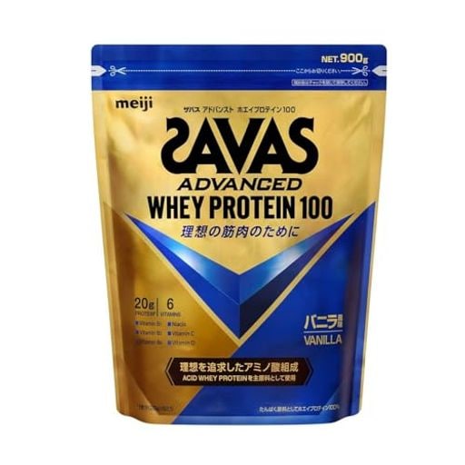 明治 ザバス アドバンスト ホエイプロテイン100 バニラ味 900G【2個セット】 9,908円