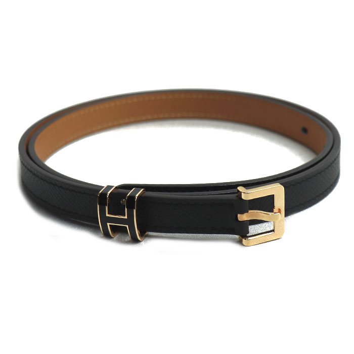 HERMES エルメス ポップH 15 ベルト ブラック H081087CD89075 B B刻印 レディース 中古 極美品
