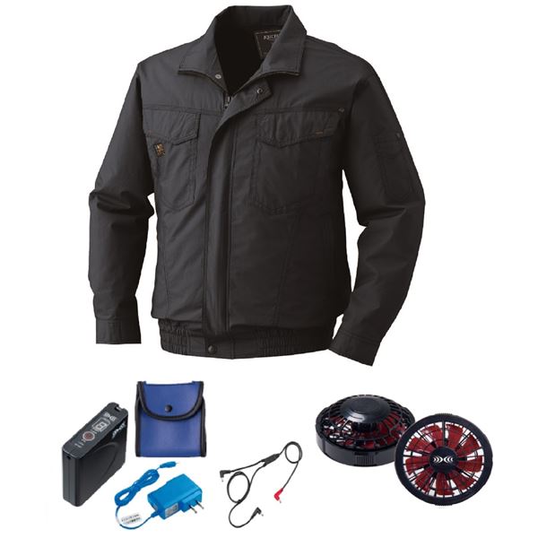 KU91400 空調服 R 綿薄手 タチエリ FAN2200BR・RD9261・LISUPER1セット チャコール 5L 15,769円