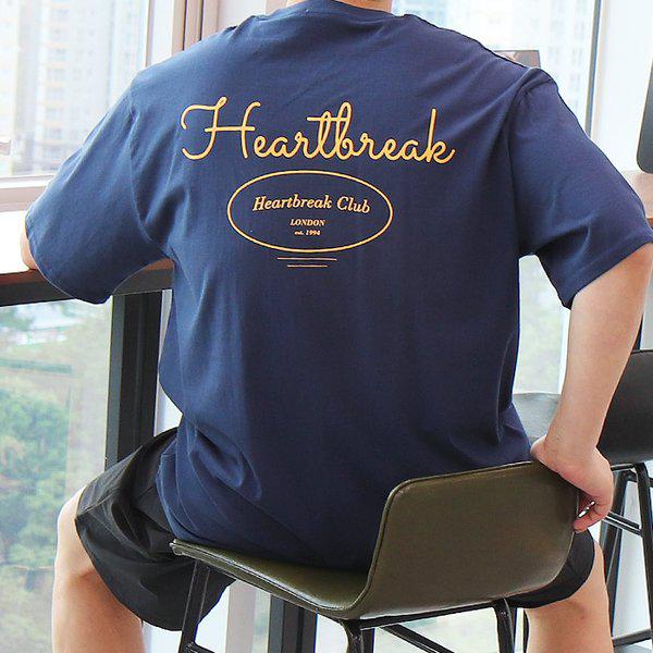 WBAメンズビッグサイズオーバーフィットブレイク半袖Tシャツ