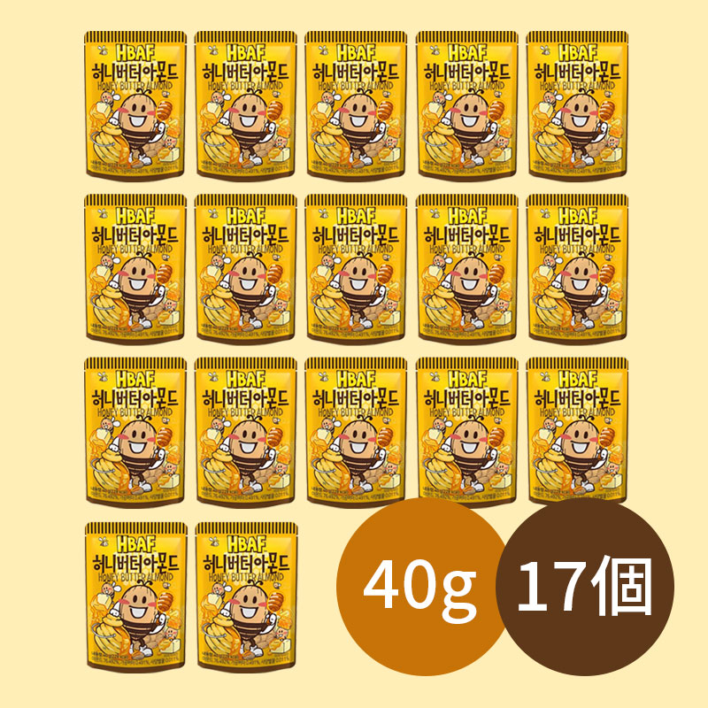 [韓国お菓子] ハニーバター アーモンド 40g x 17個