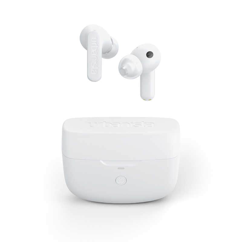 URBANISTA　フルワイヤレスイヤホン ATLANTA ピュア ホワイト［リモコン・マイク対応/Bluetooth/ノイズキャンセリング対応］　1037003ワイヤレスイヤホン