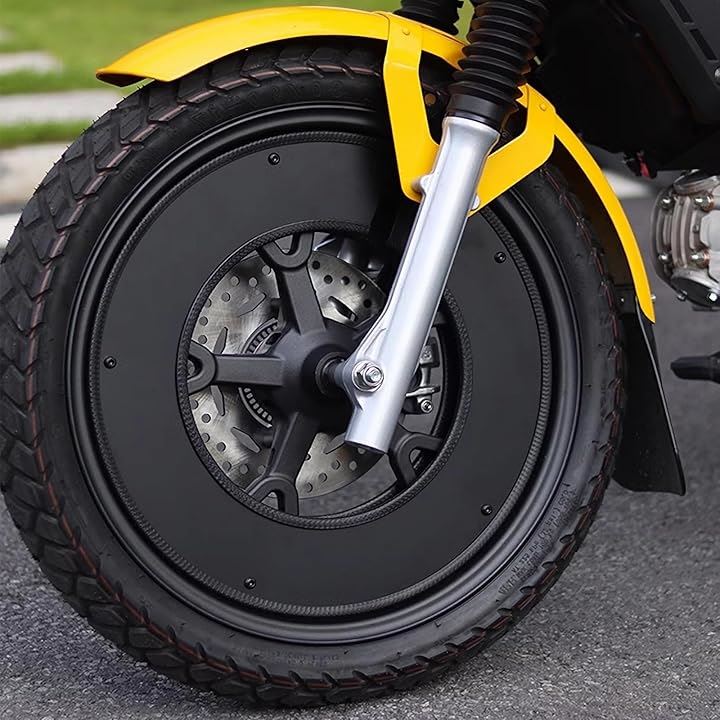 クロスカブホイールカバー ハンターカブホイールカバー スーパーカブホイールカバー 前後セット 17インチ 2MM 軽量化 ガード( ブラック, クロスカブ/ハンターカブ/スーパーカブ)