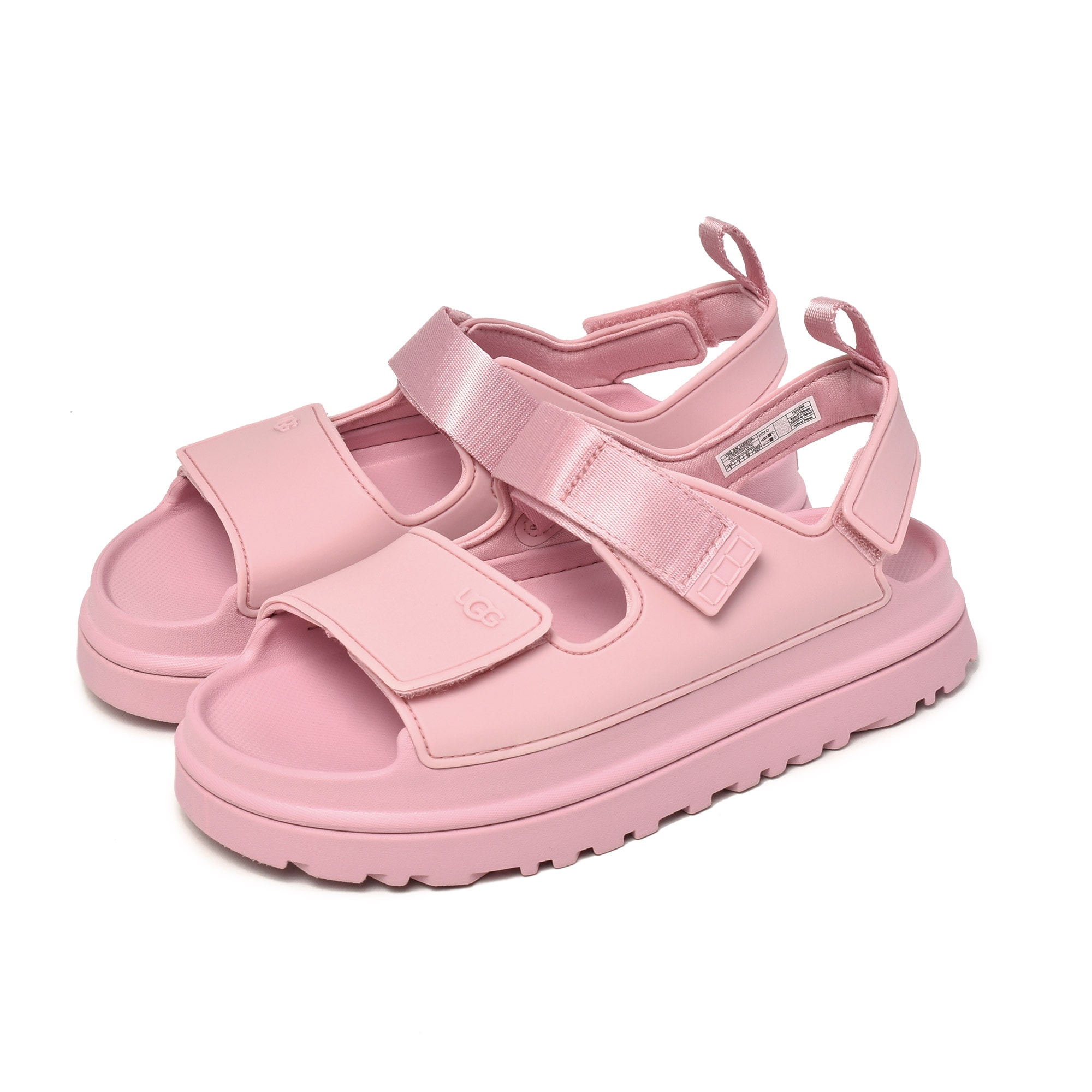 ゴールデングロウ 1152813K レディース ウォータープルーフ 防水 軽量 靴 シューズ ブランド 無地 カジュアル シンプル 室外 フラット バックストラップ 厚底 ヒール 面ファスナー