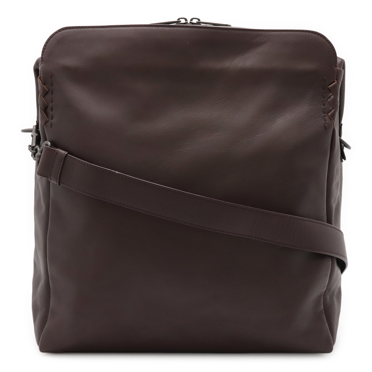 ボッテガベネタ ショルダーバッグ メッセンジャーバッグ 斜め掛け レザー ボルドーブラウ