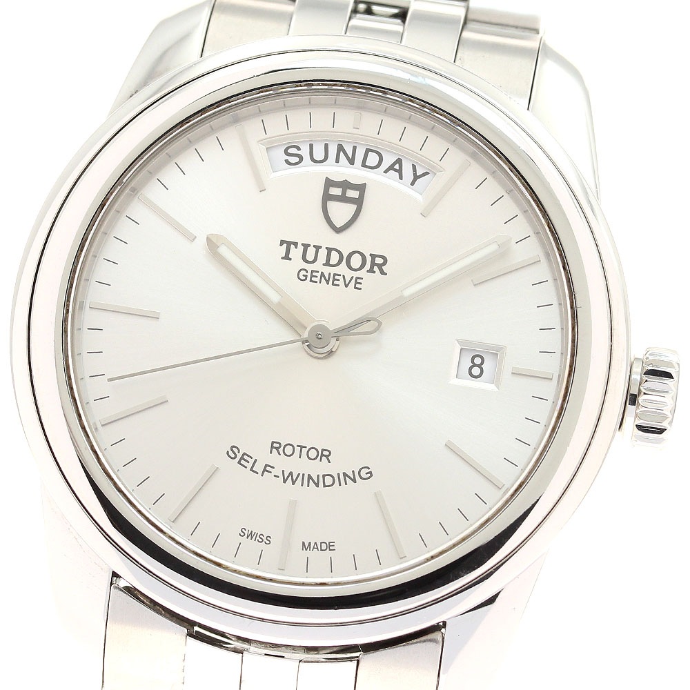 チュードル TUDOR 56000 グラマー デイトデイ 自動巻き メンズ 良品 保証書付き_942976【中古】