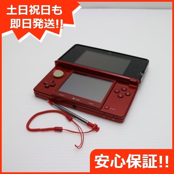 美品 ニンテンドー3DS フレアレッド game 任天堂 169