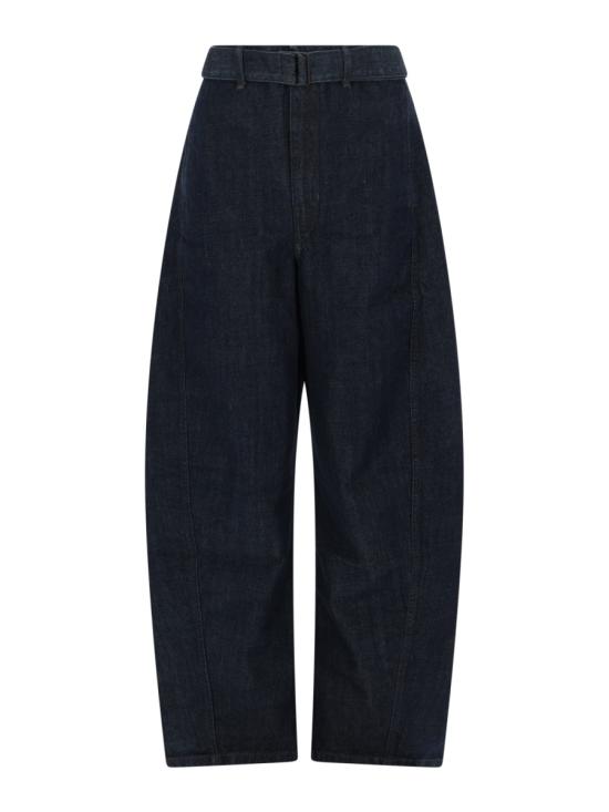 LEMAIRE Women Straight Pants PA326 LD1056BL760 BLUE