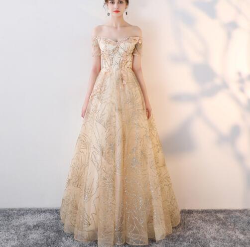 オフショルダー　カラードレス　ロングドレス　発表会　演奏会　パーティー　花嫁　二次会　結婚式　披露宴