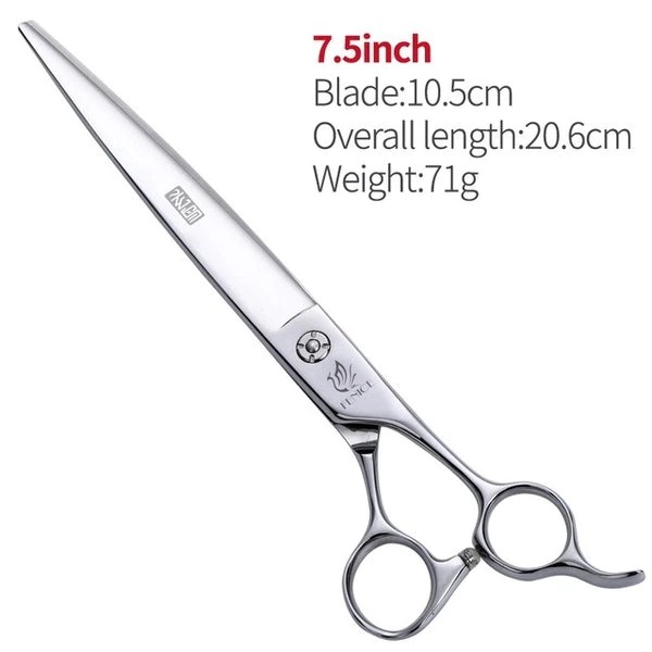 フェニス7.0 / 7.5インチペットグルーミングはさみ犬/猫のためのストレートカットシザー 7.5 inch