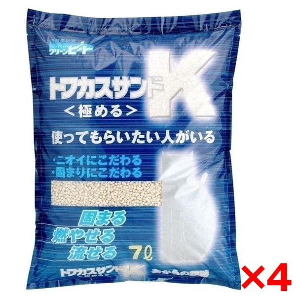 【4個セット】ペグテック ペグテック トフカスサンドK 7L猫砂