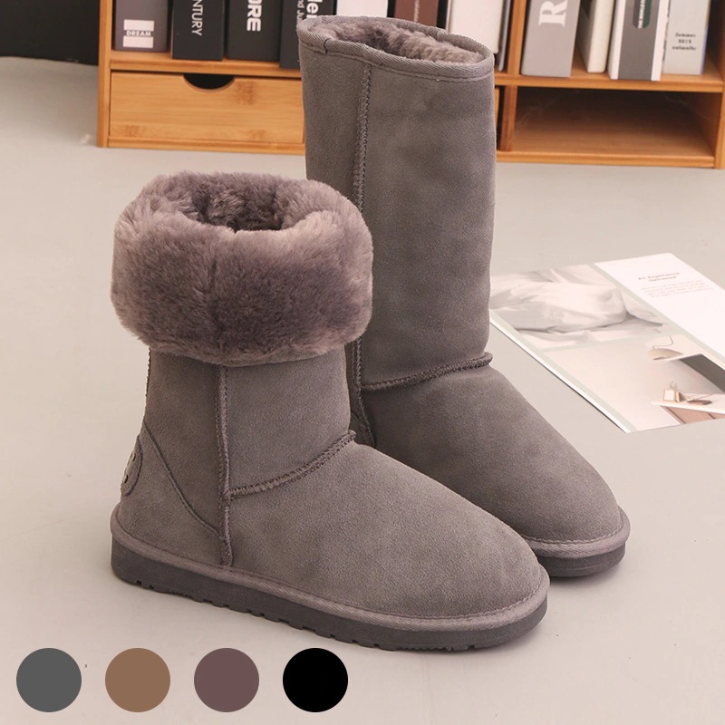 VMT17 韓国 ブーツ 牛革+ウール スノーブーツ ショート大人気 ブーツ ムートンブーツ 厚くて暖かい 本革 裏起毛 長靴 ブーツ レディース のブーツ 靴 厚底ブーツ 韓国ファッション