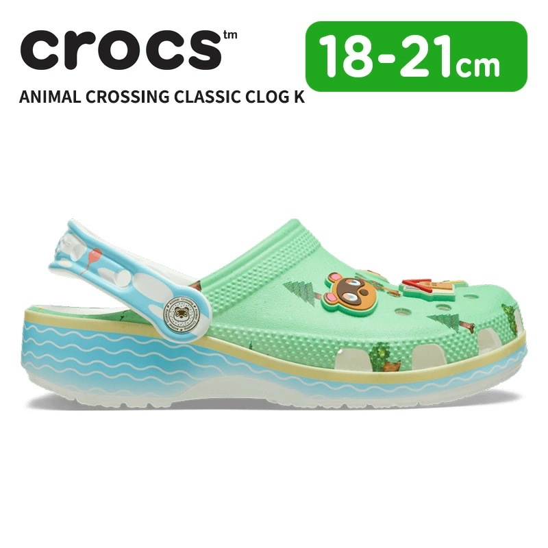 クロックス キッズ CROCS サンダル シューズ どうぶつの森 クラシック クロッグ K シューズ 子供用 サボ 耐水 軽量 210113