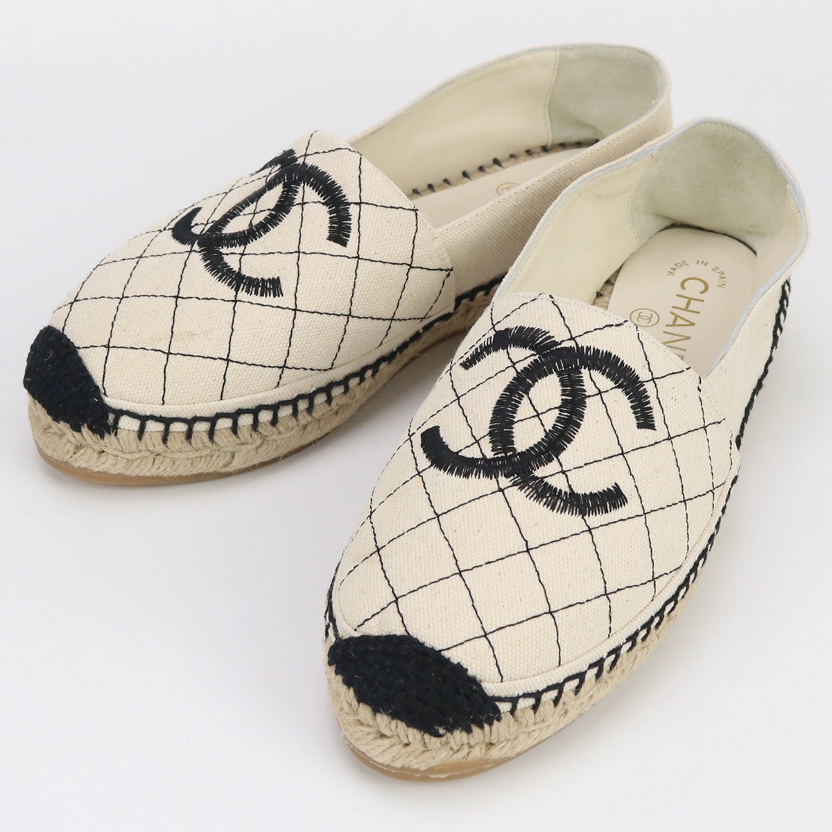 エスパドリーユ ココマーク エスパドリーユ キャンバス【中古】 レディース