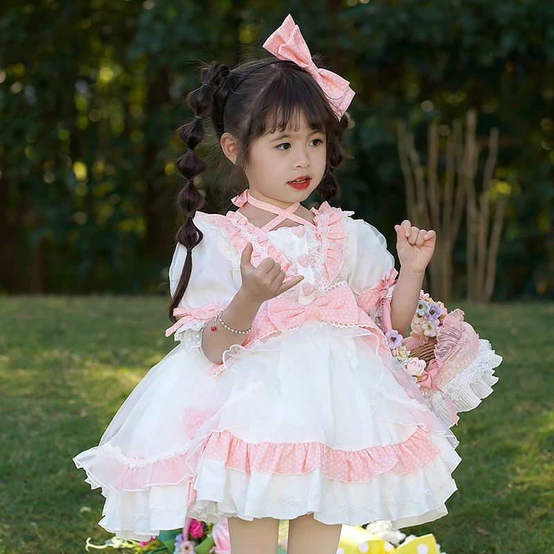 女の子 ワンピース 花柄 子供 ワンピース 女の子 ワンピース 夏服 半袖 子供服 涼しげ夏ワンピースAライン チェック柄 フリル アイレットレース ナチュラル 女の子 ワンピース 結婚式 子供 ドレ