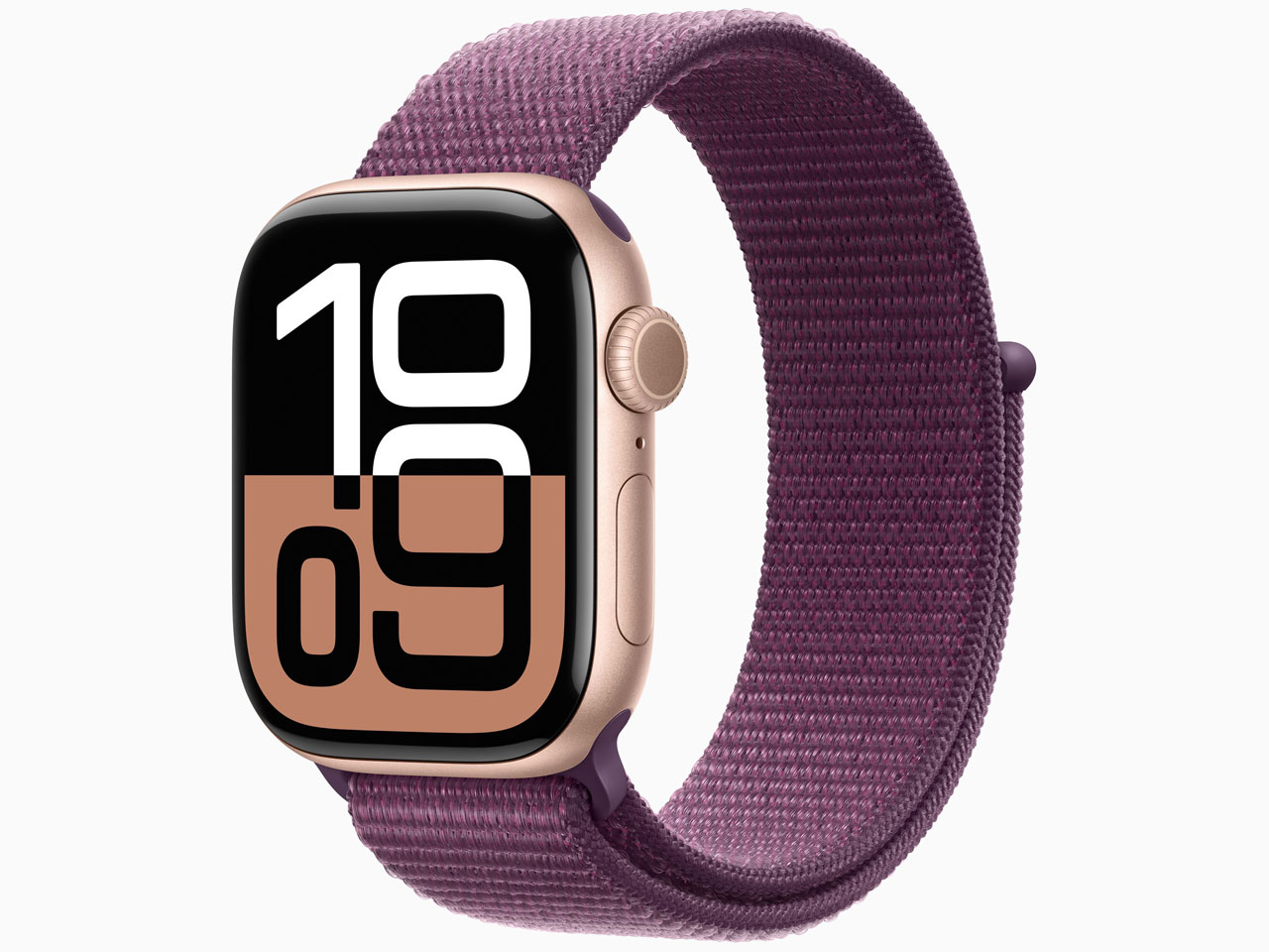 Apple Watch Series 10 GPSモデル 42mm MWWK3J/A [ローズゴールド・プラムスポーツループ]