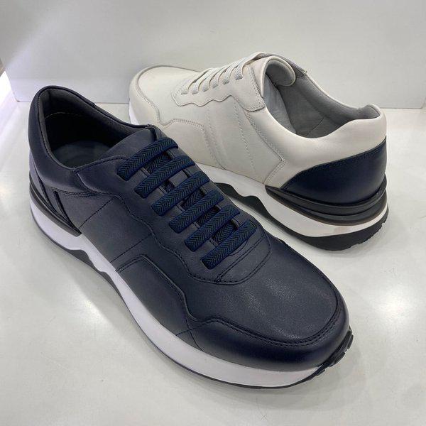 男性バンディング紐スニーカー YADFHZ2312NYWH HSPD4A GN