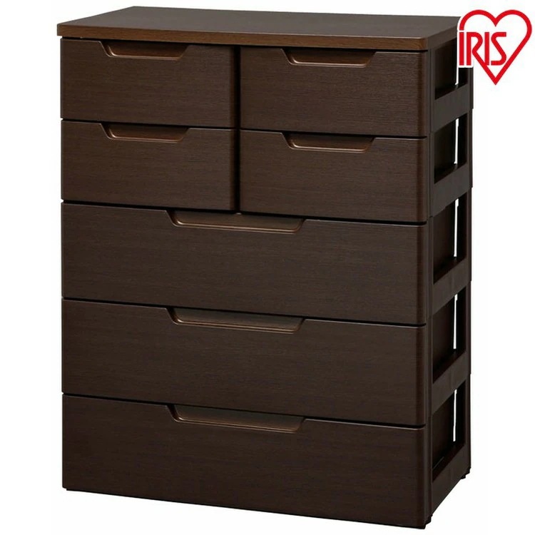 【目玉商品】【公式】 チェスト 5段 北欧 タンス ブラウン 幅73cm 完成品 衣装ケース MU 収納ケース クローゼット プラスチック 茶 アイリス 衣類 幅73cm 5段 子供 収納 MU メガ