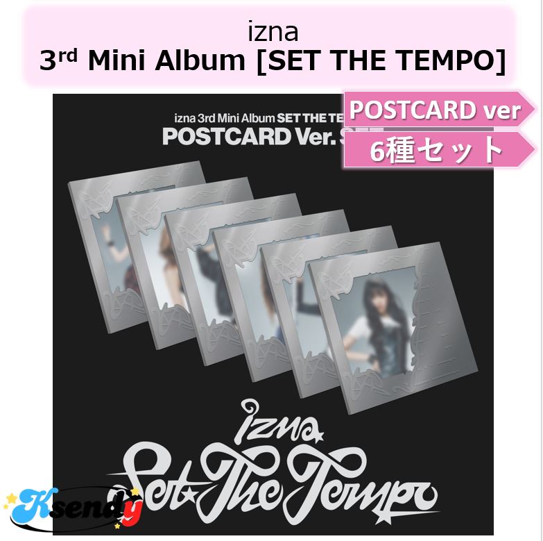 izna POSTCARD ver 6種で発送 3rd Mini Album [SET THE TEMPO]