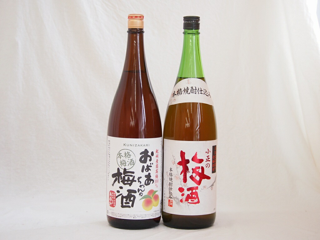 こんな梅酒福袋が欲しかったぁ　飲み比べ2本セット (中野BC おばあちゃんの梅酒 小正の梅酒)180
